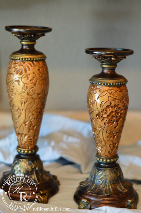 Candlesticks restored to French Country Decor