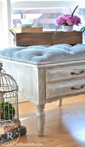 The Small Tufted Ottoman Reveal