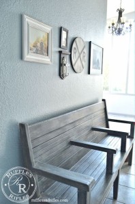 Vintage Railroad Bench and the Entryway Reveal