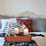Highland Christmas in the Master and a Plaid Tassel Throw Tutorial