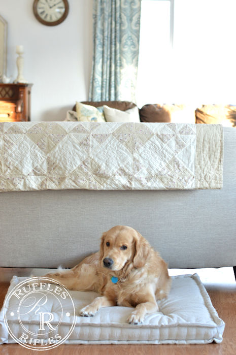 French Mattress Dog Bed Tutorial