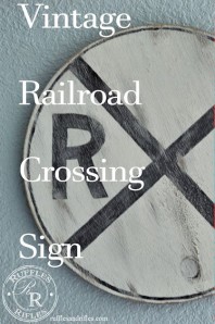 Vintage Railroad Crossing Sign